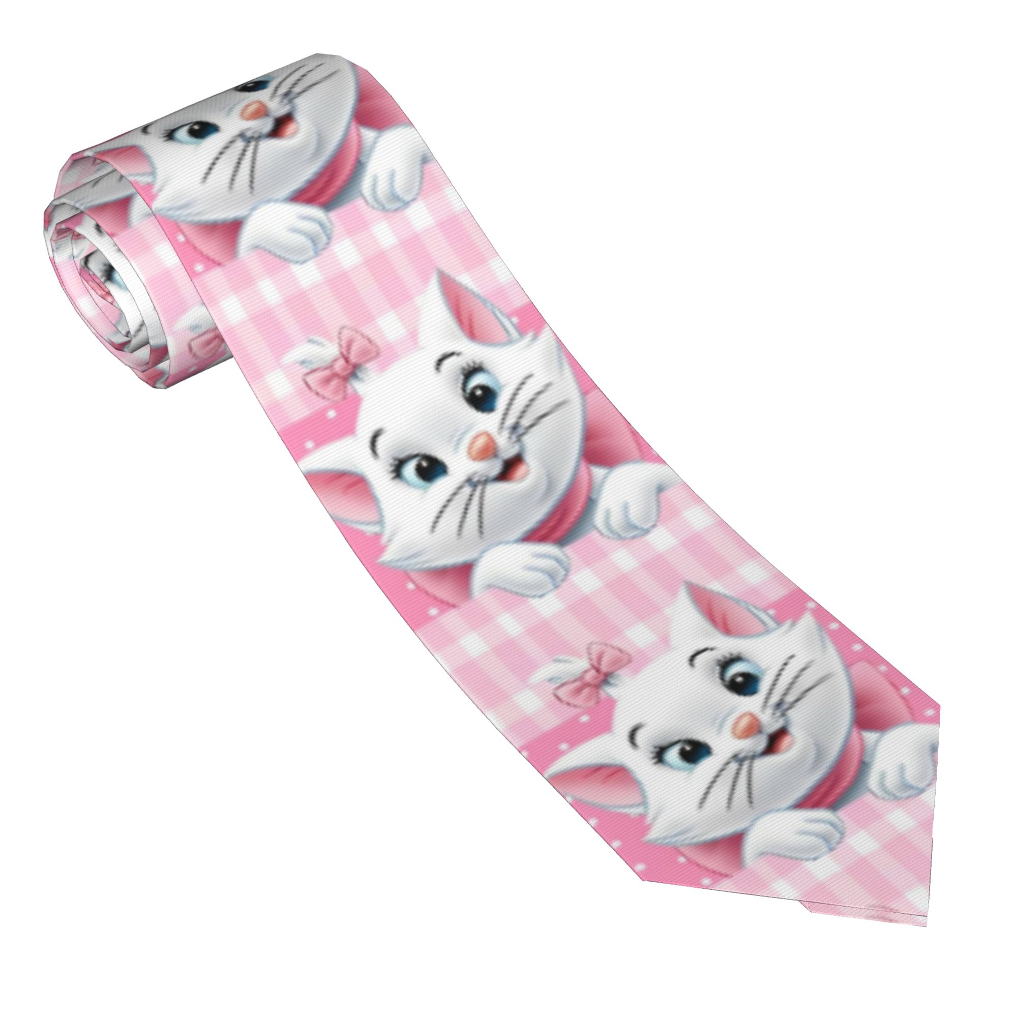 Skinny Tie Men - Corbatas Aristocats Maries Cats, corbata estrecha