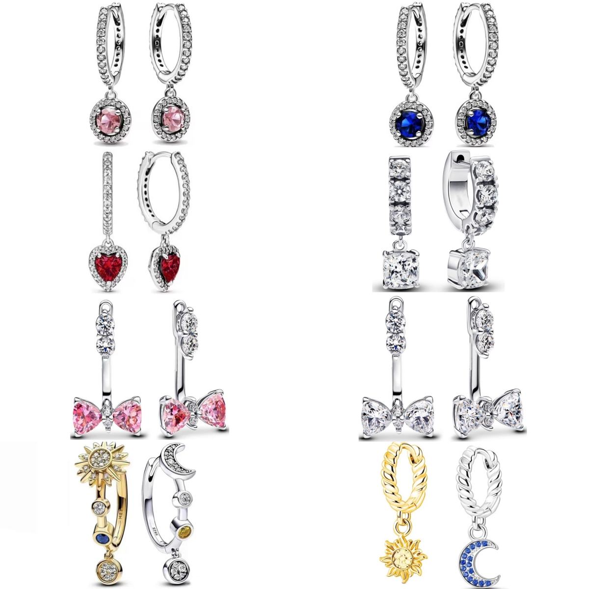 Doble aro arco sol Luna ajuste - Tie Clip Silver reseña y precio