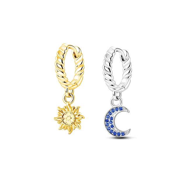 Doble aro arco sol Luna ajuste - Tie Clip Silver reseña y precio