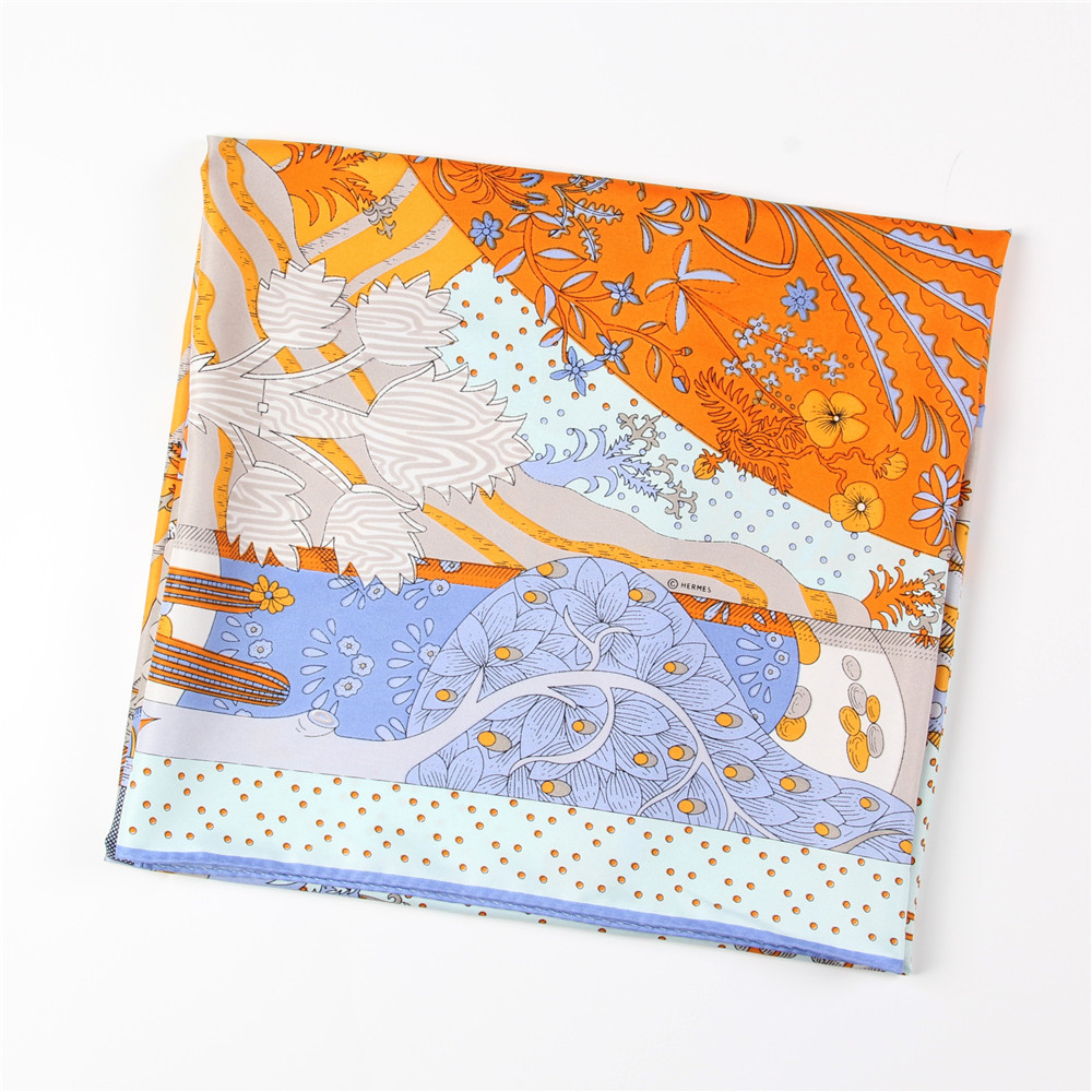 Bufanda de sarga de seda enrol - Scarf Silk Square reseña y precio