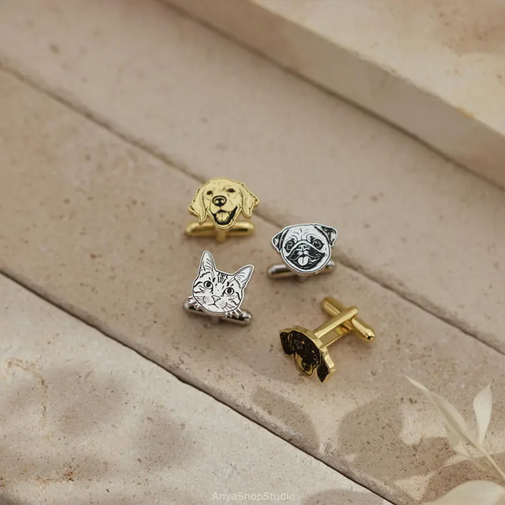 Gemelos Personalizados con Ret - Tie Clip Silver reseña y precio