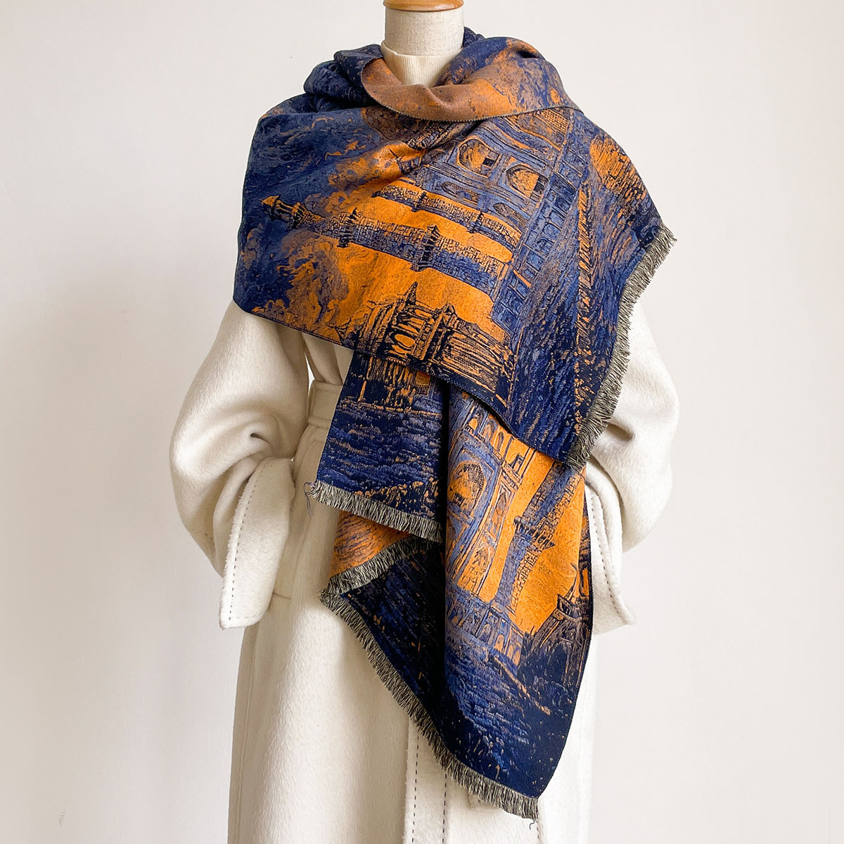 Bufanda de imitación de cachem - Pashmina Wrap Large reseña y precio