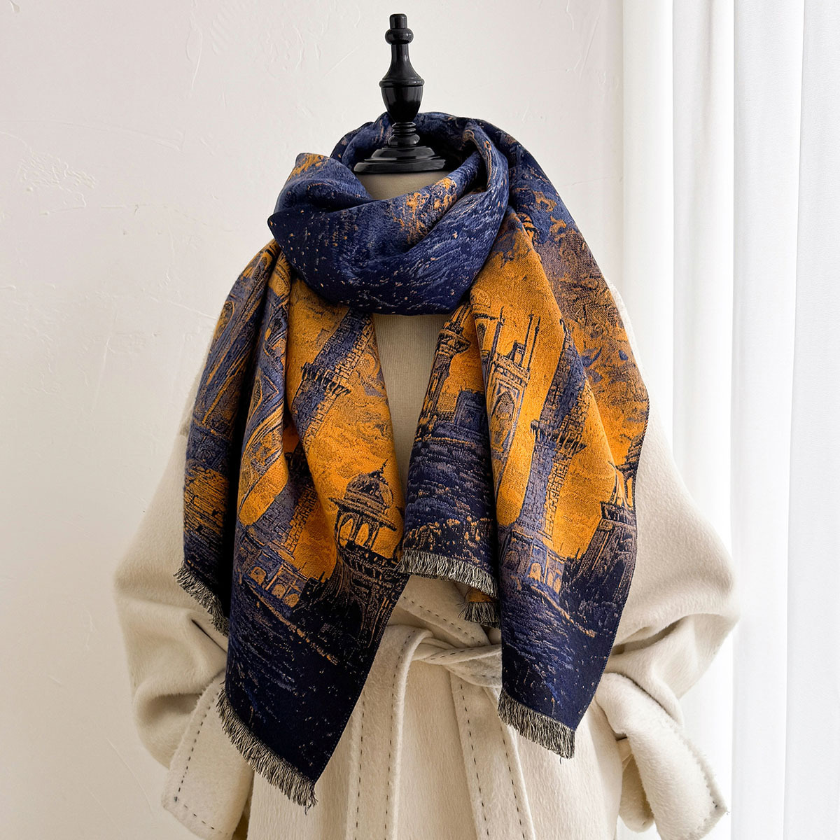 Bufanda de imitación de cachem - Pashmina Wrap Large reseña y precio